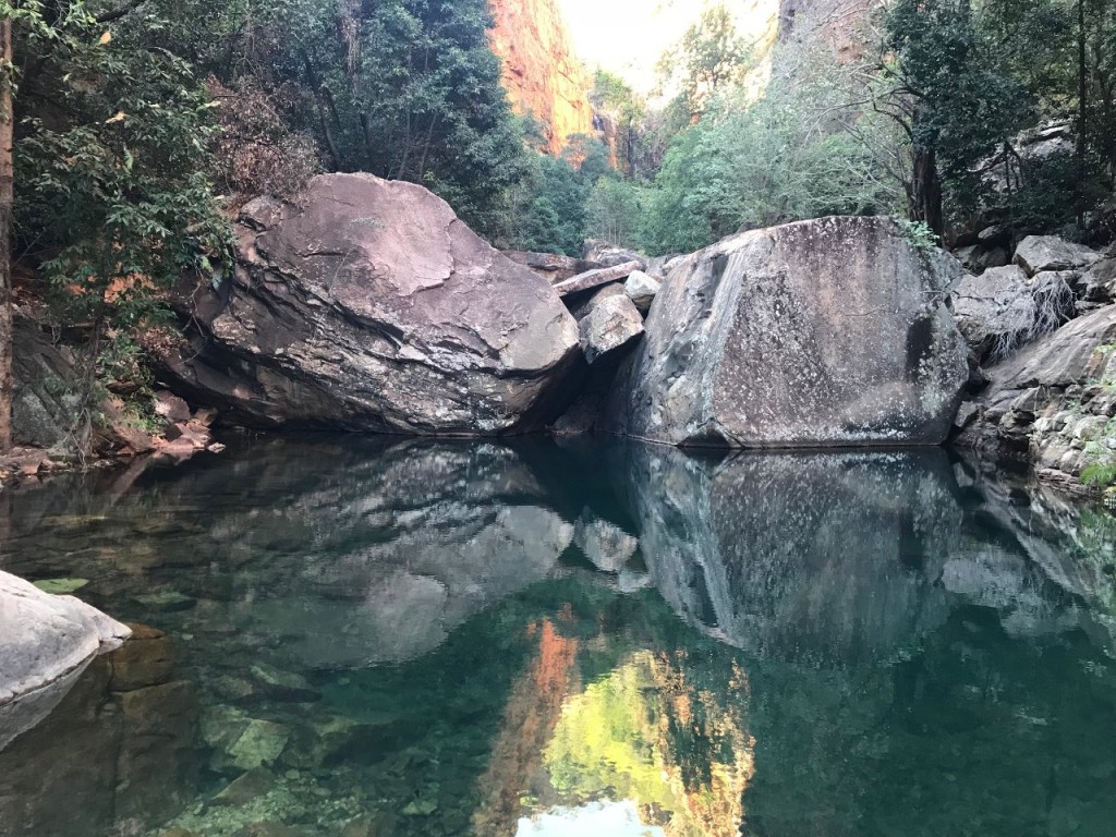 The first pool reached on the Emma Gorge walk, El Questro WA