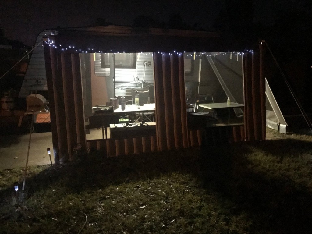 Our camp at night, Lee Point, Darwin NT