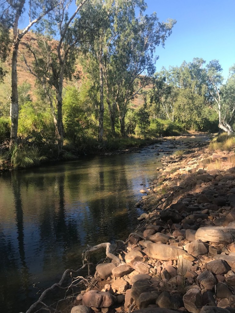 River at private Campsite El Questro WA