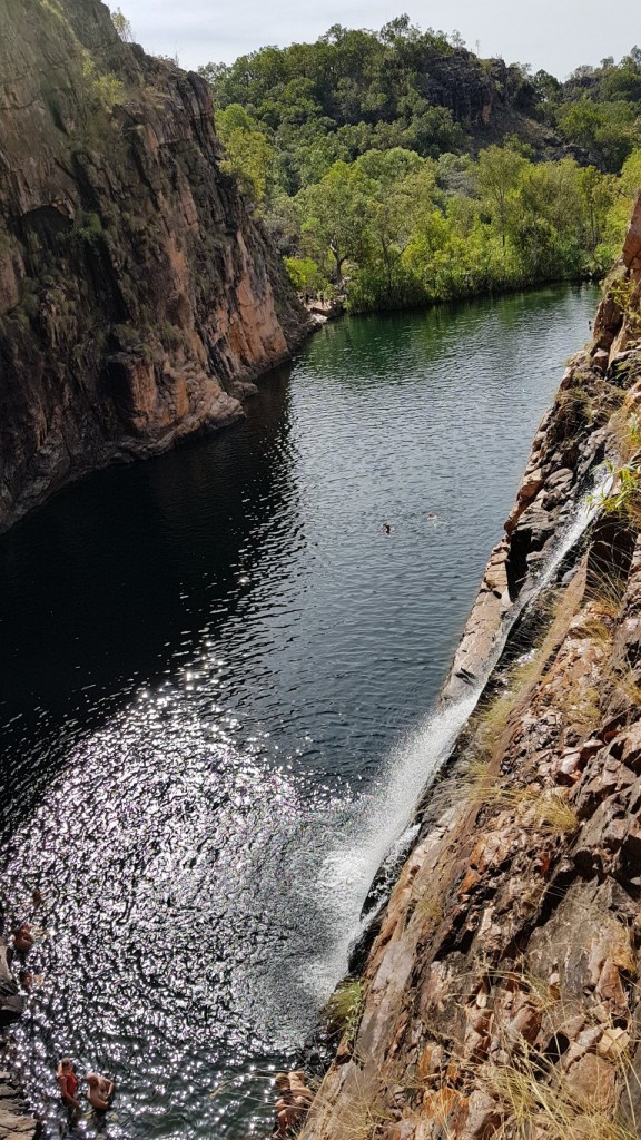 Main swimming area and waterfall, Barramundi Gorge, Maguk, Kakadu National Park NT