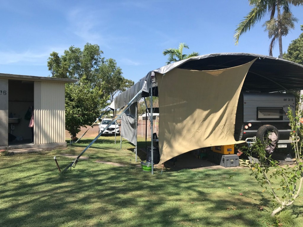 Our new home, Caravan Cover, Lee Point Village Resort, Darwin NT